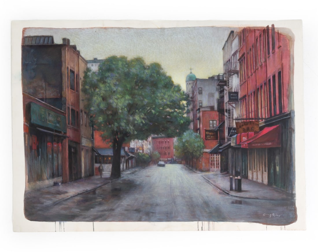 GANG QIAN (B. 1958) PASTEL: Dimensions: H 34.5" x W 46.5"