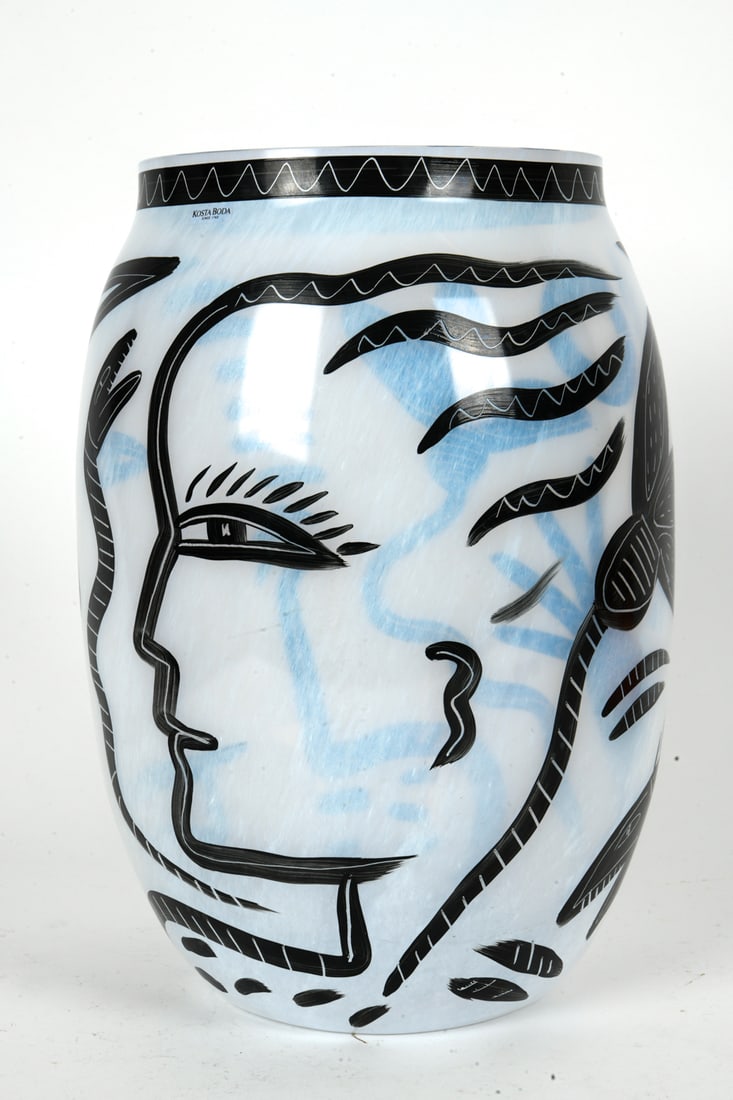 KOSTA BODA ADAM & EVE GLASS VASE (1 of 12)