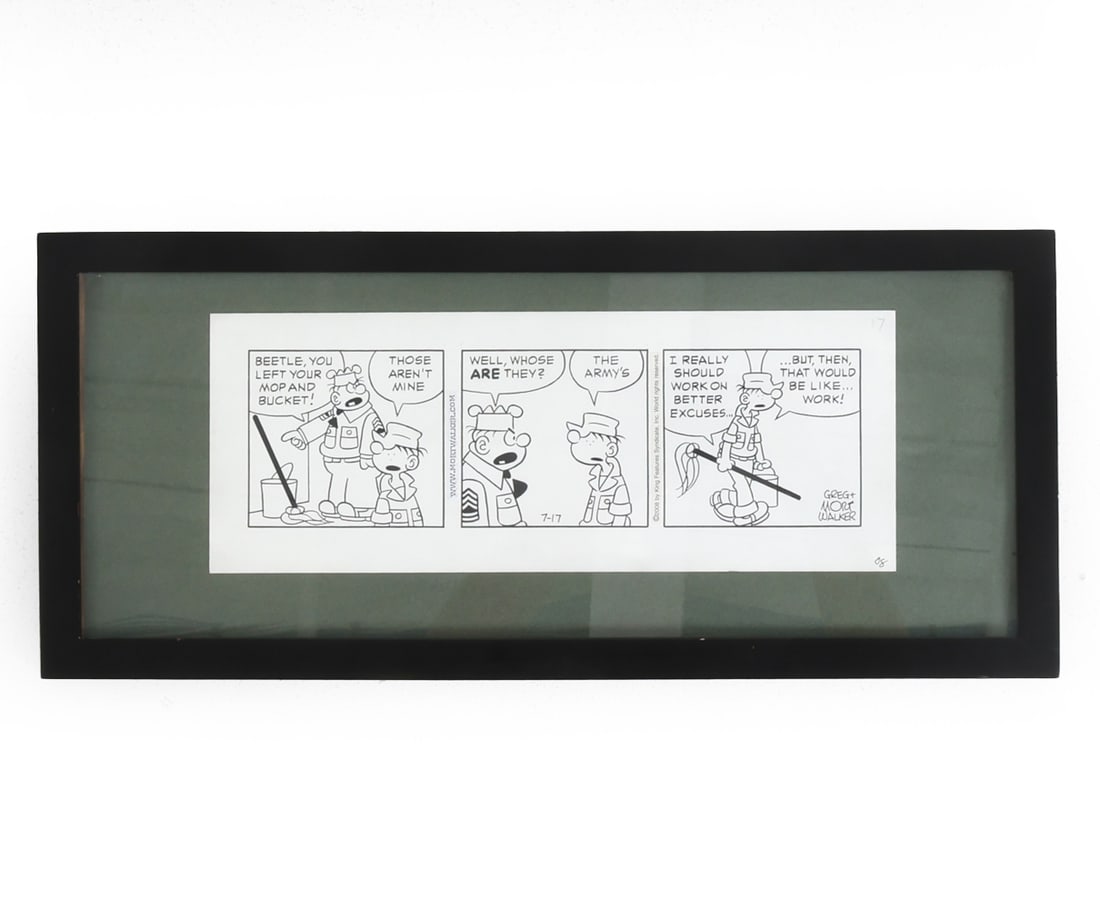 BEETLE BAILEY GREG MORT WALKER COMIC STRIP (1 of 6)