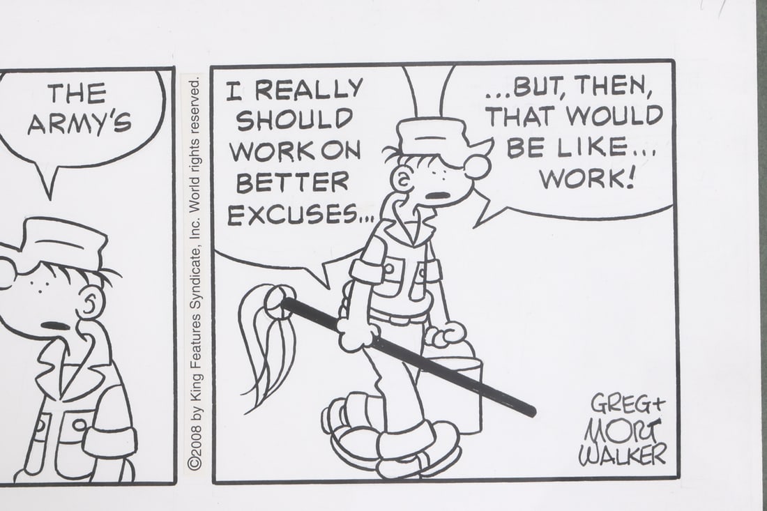 BEETLE BAILEY GREG MORT WALKER COMIC STRIP - 4