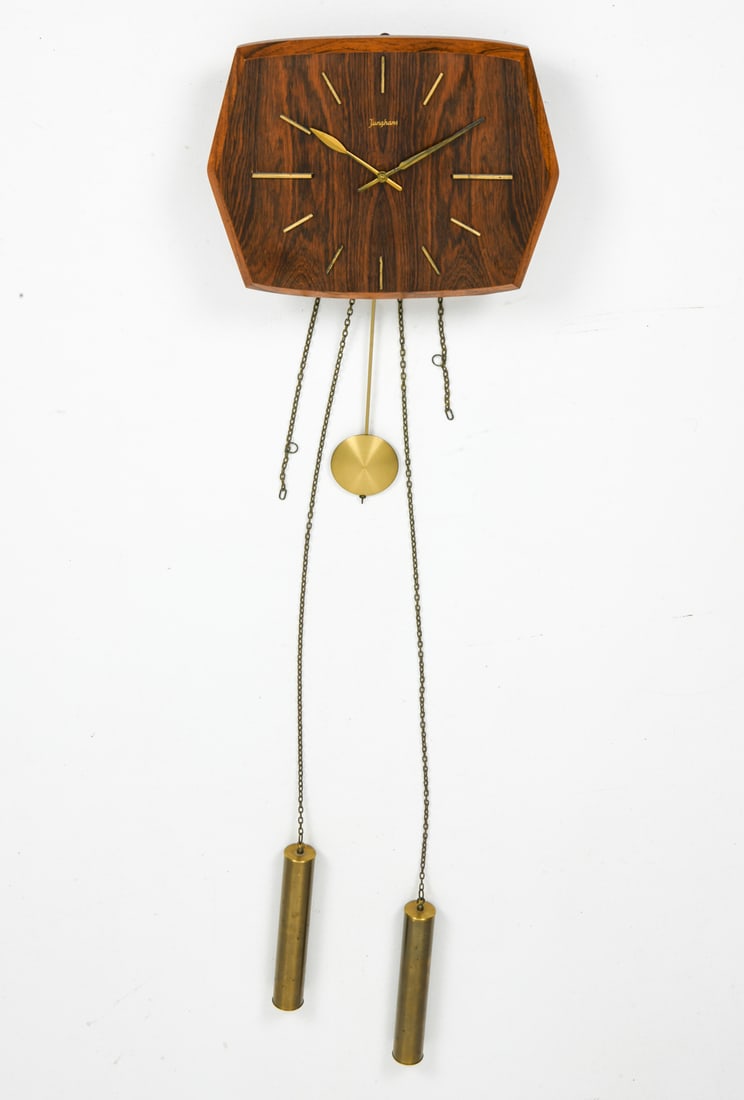 JUNGHANS GERMAN ROSEWOOD WALL CLOCK (1 of 10)