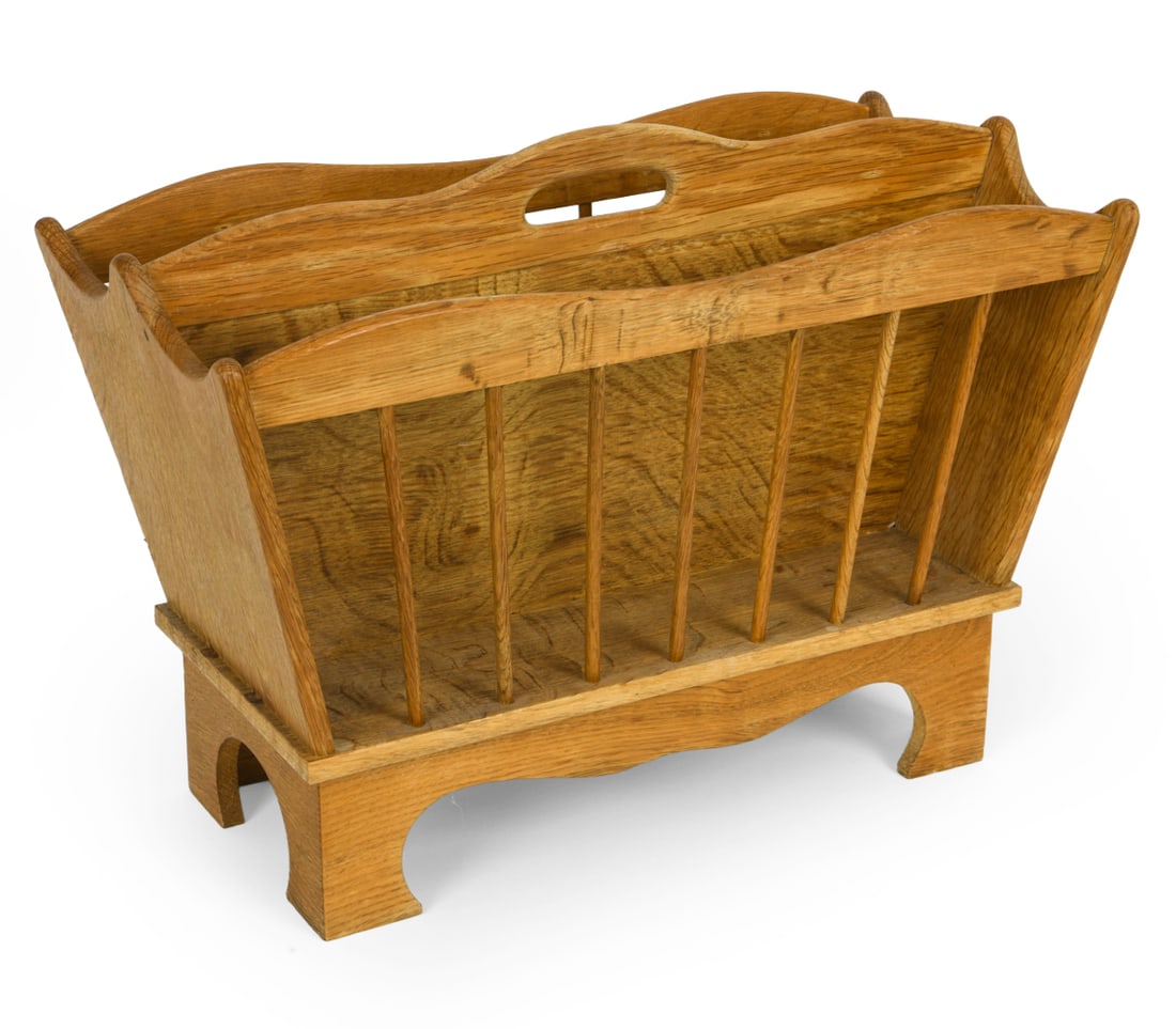 DANISH OAK MAGAZINE HOLDER C. 1960S (1 of 10)