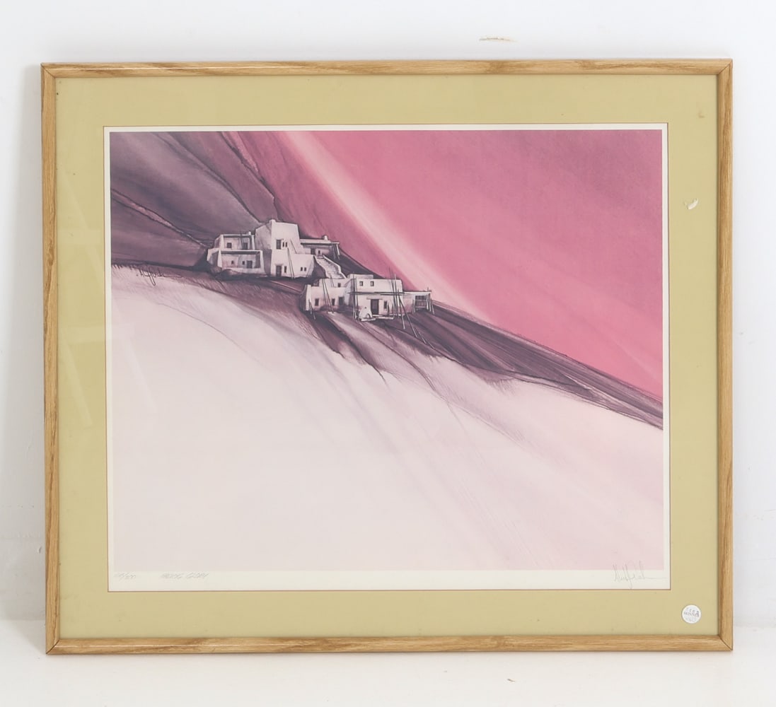 ALBERT DREHER (1949-2020) 'FADING GLORY' PRINT: Hand signed to lower right corner. Titled to lower left. Edition #68/300. Signature to print in upper left. Dimensions: Frame H 28.5" x W 32.5". Sight H 22.5" x W 26.5". Condition: Not examined out