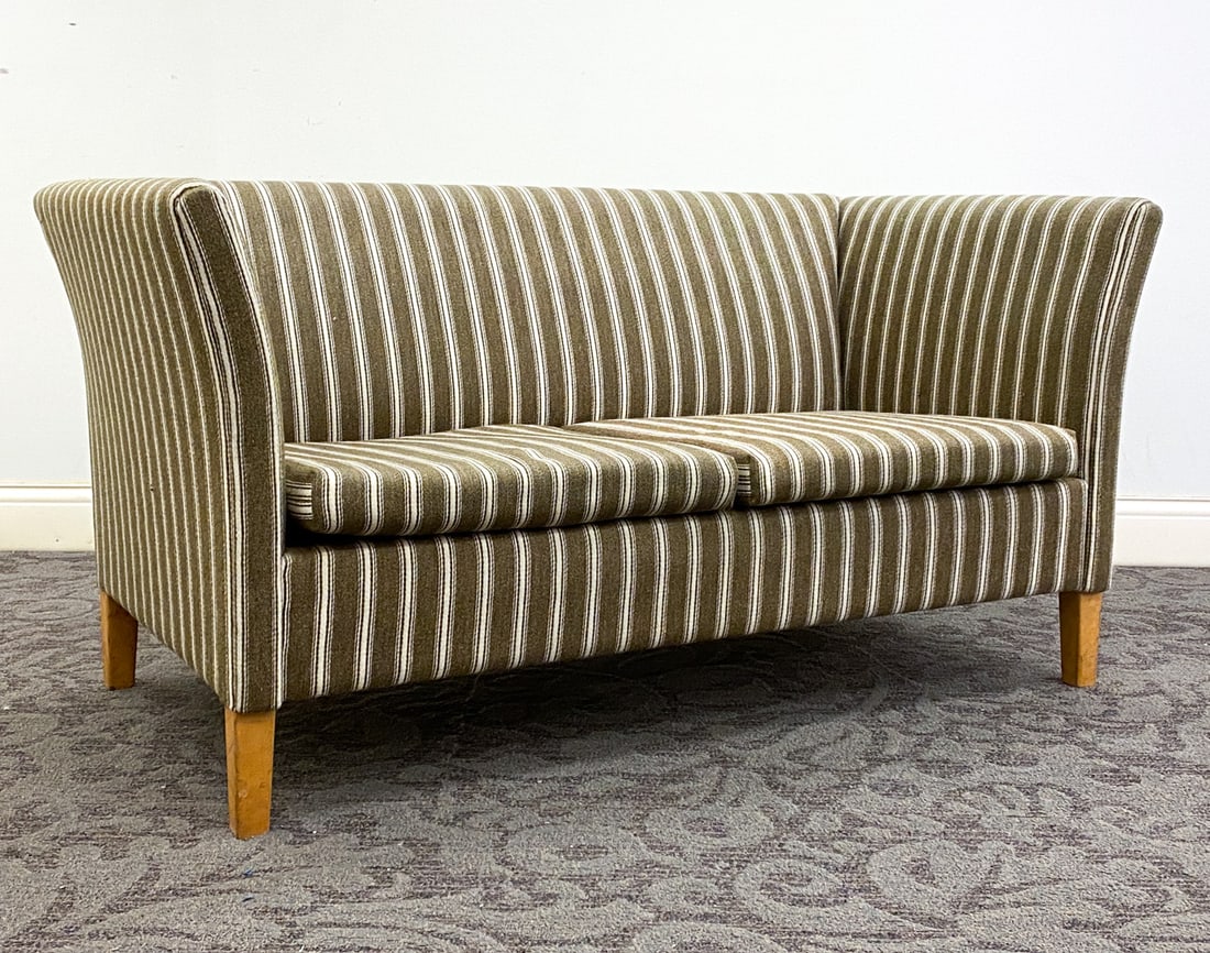STYLE OF GRETE JALK DANISH LOVESEAT SOFA C. 1970S (1 of 12)