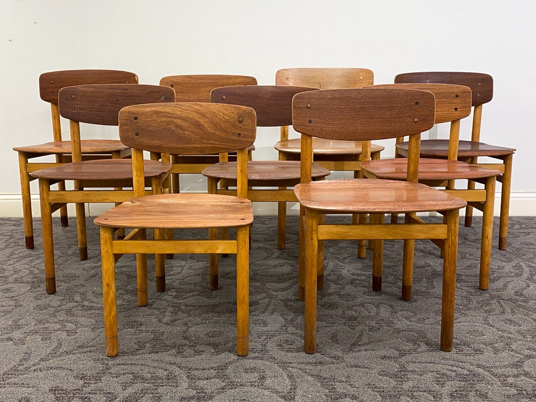 (6) KVETNY & SONNERS TEAK DINING CHAIRS 1957 (1 of 14)