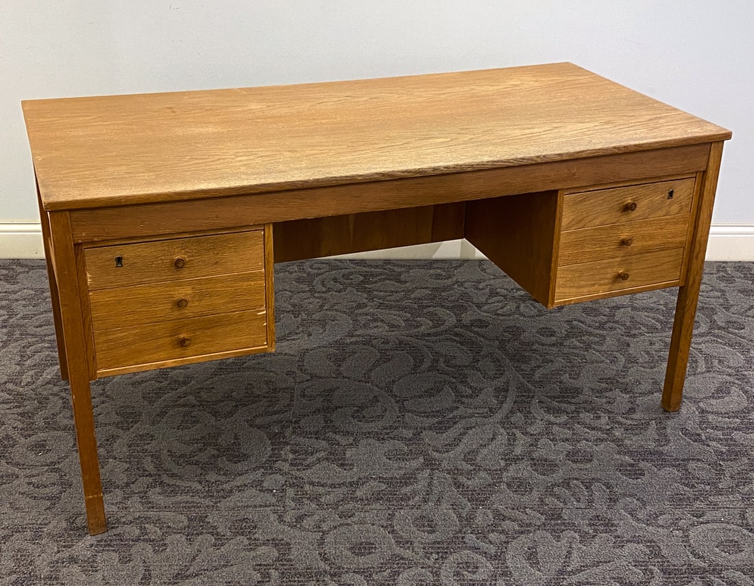 DOMINO MOBLER DANISH TEAK DESK C. 1970S (1 of 15)