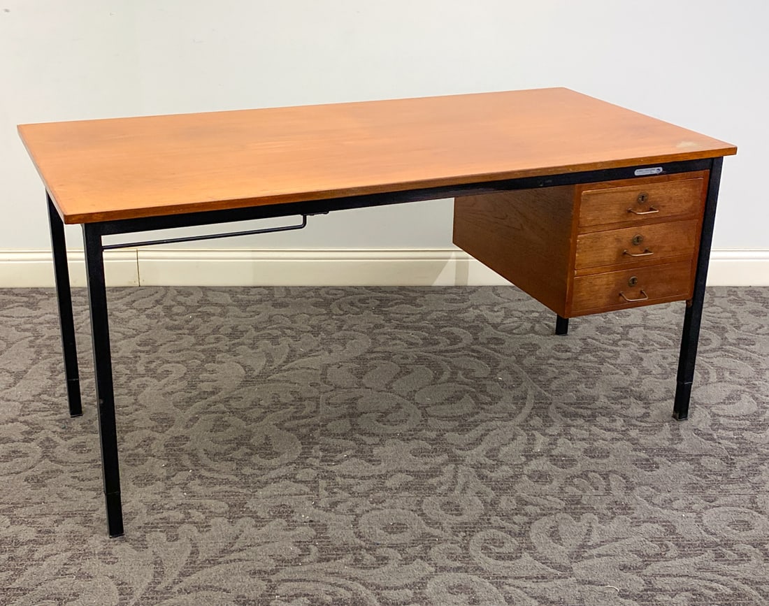PETER HVIDT STYLE DANISH TEAK DESK C. 1970S (1 of 13)
