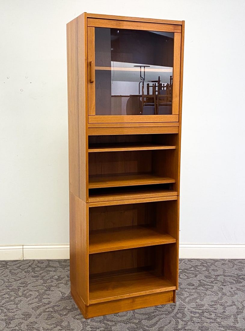 DANISH TEAK BOOKCASE CABINET C. 1960S (1 of 9)
