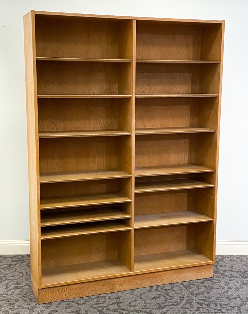 POUL HUNDEVAD DANISH OAK BOOKCASE C. 1970S (1 of 10)