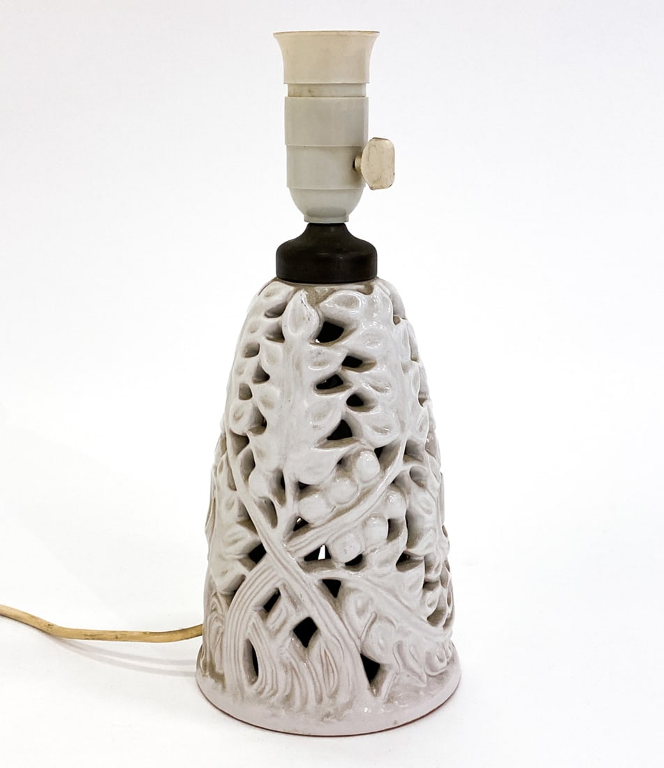 L. HJORTH DANISH CERAMIC TABLE LAMP (1 of 9)