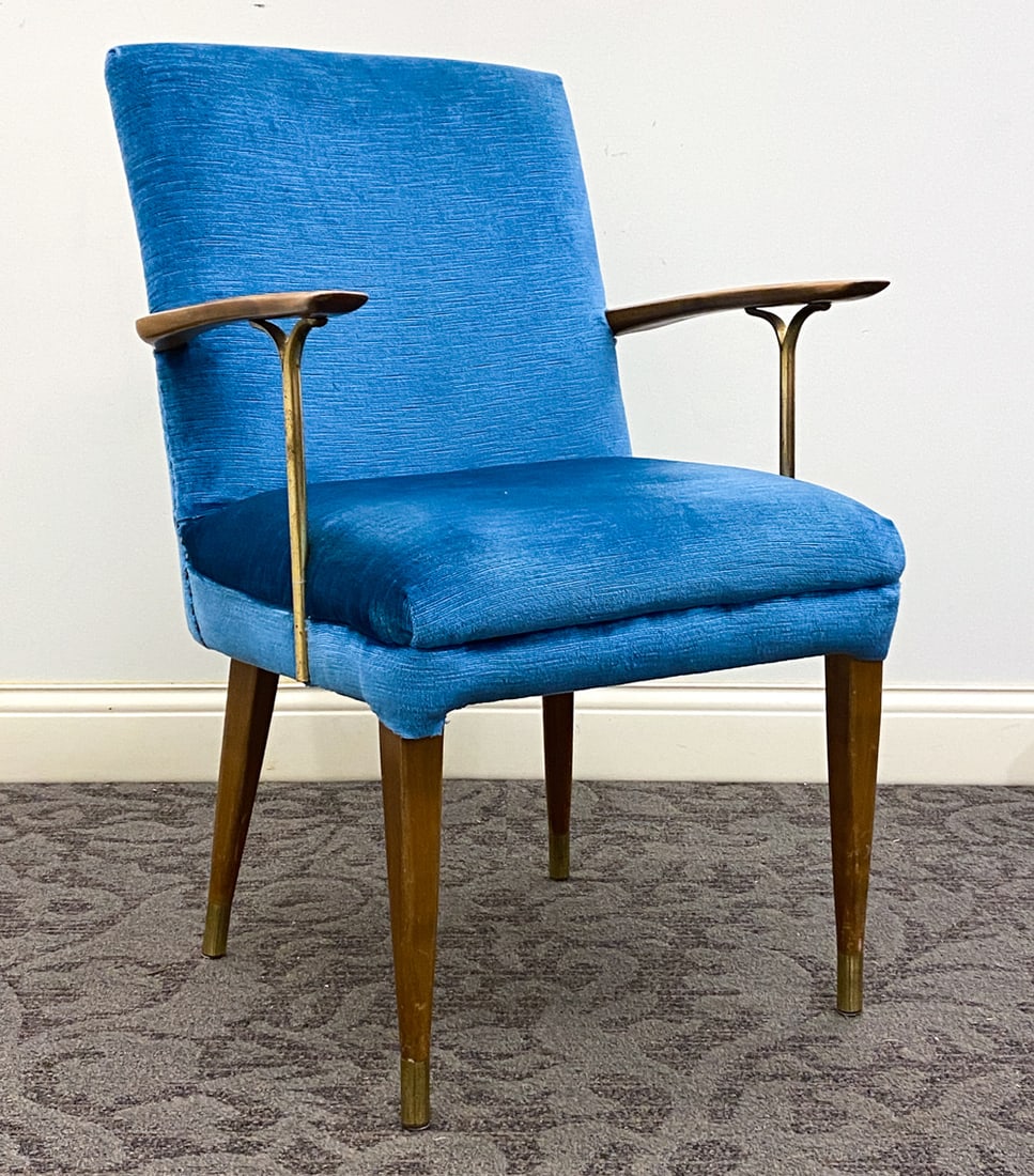 SWEDISH VELOUR LOUNGE CHAIR C. 1960S (1 of 11)