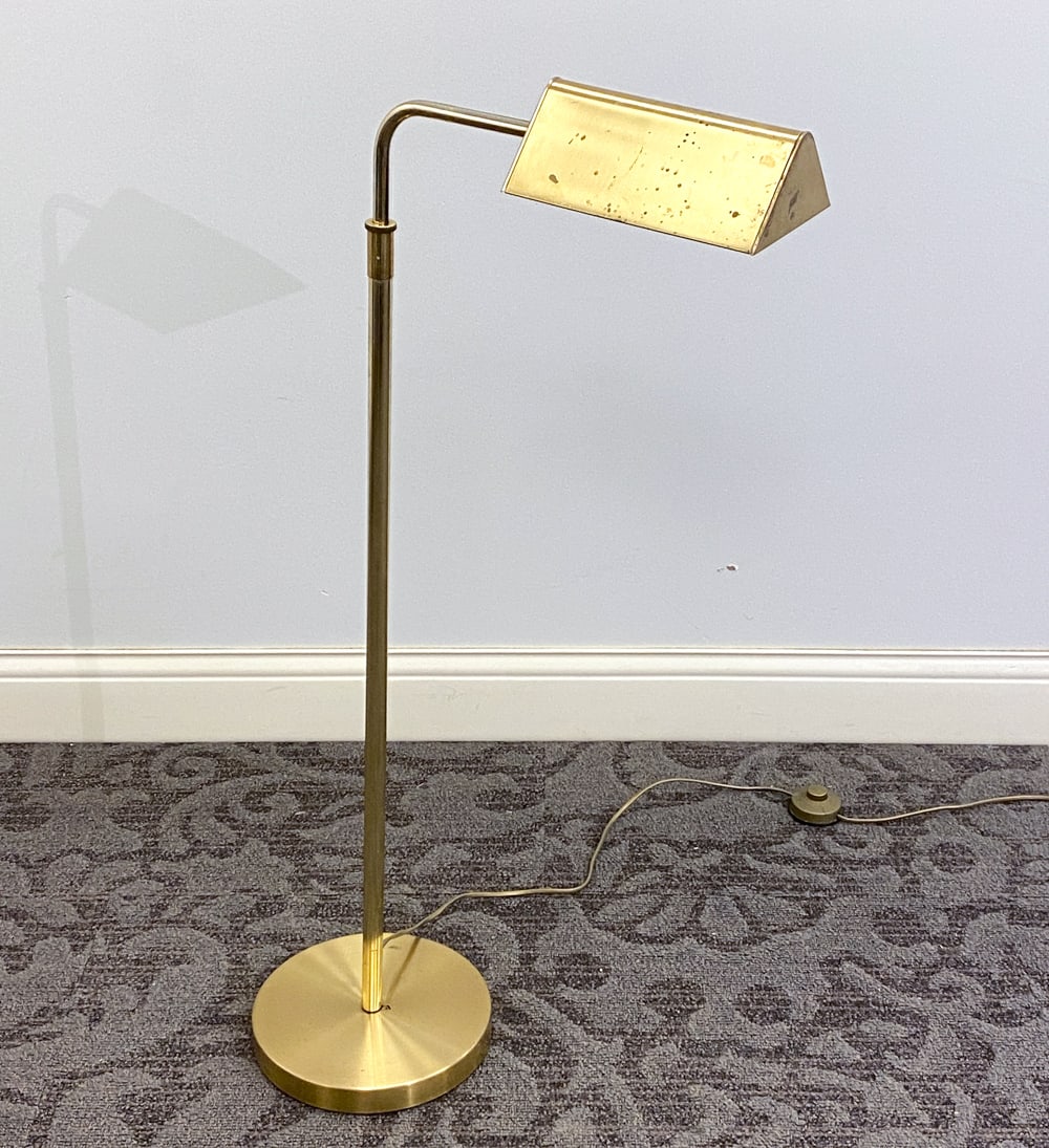 SOLKEN GERMAN BRASS FLOOR LAMP C. 1970S (1 of 10)