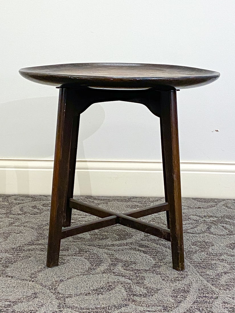 MID-CENTURY SCANDINAVIAN BEECH SIDE TABLE - 2