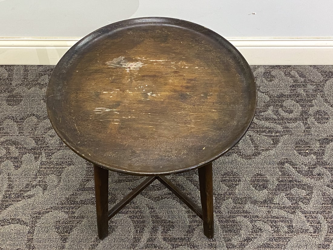 MID-CENTURY SCANDINAVIAN BEECH SIDE TABLE - 3