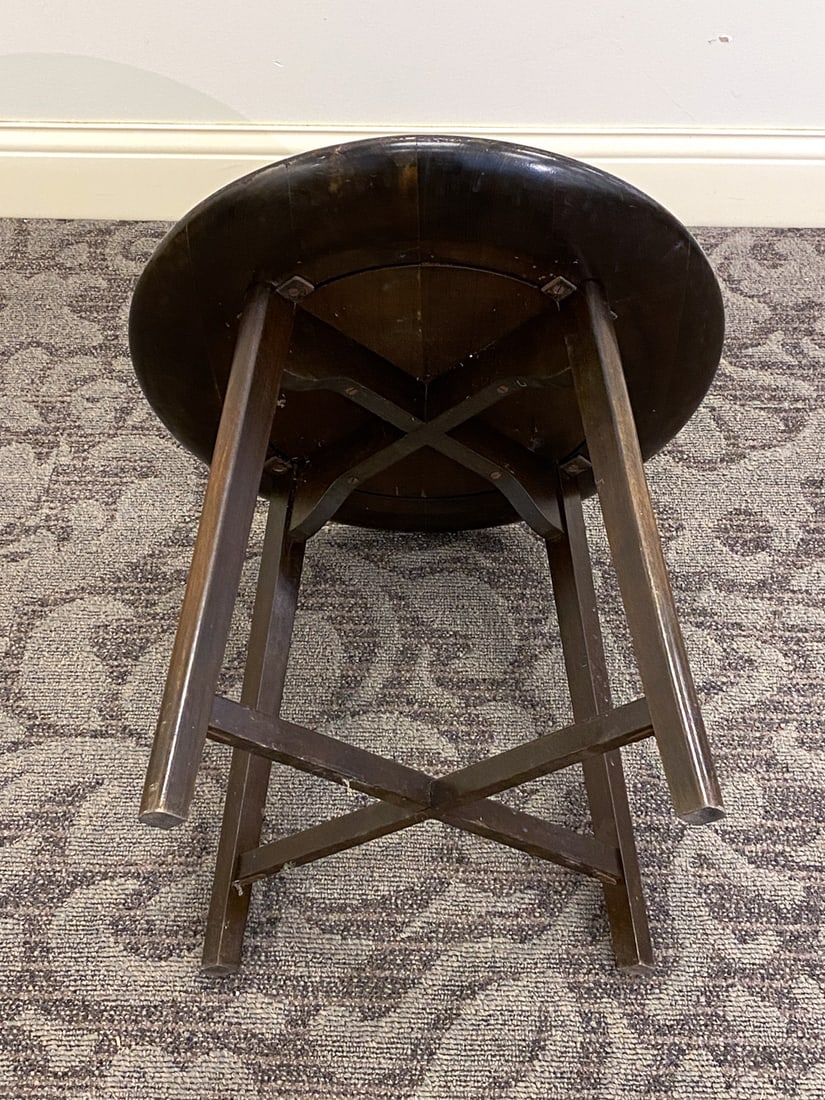 MID-CENTURY SCANDINAVIAN BEECH SIDE TABLE - 8