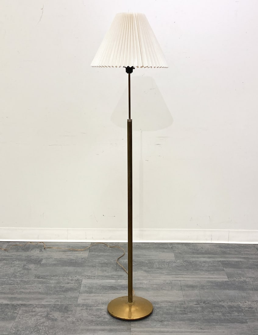 DANISH BRASS FLOOR LAMP C. 1950S (1 of 8)