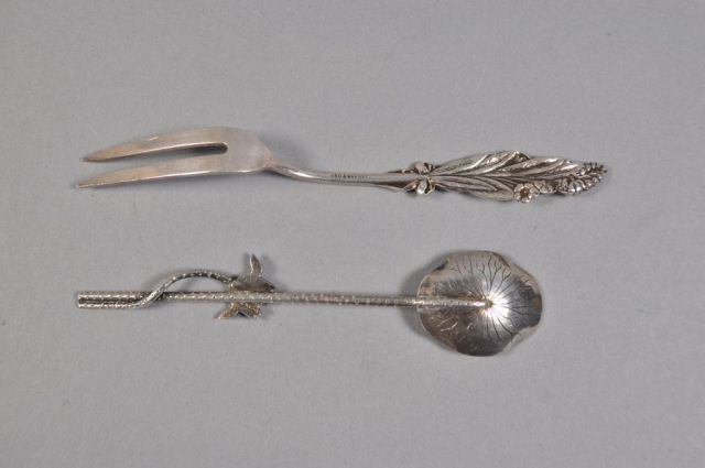 GROUP OF UNIQUE SMALL SILVER SPOONS - 3