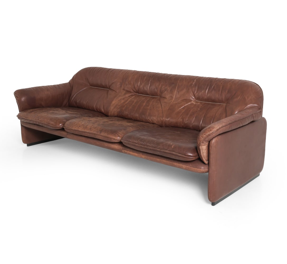 DE SEDE DS-16 SWISS LEATHER SOFA C. 1970S (1 of 18)