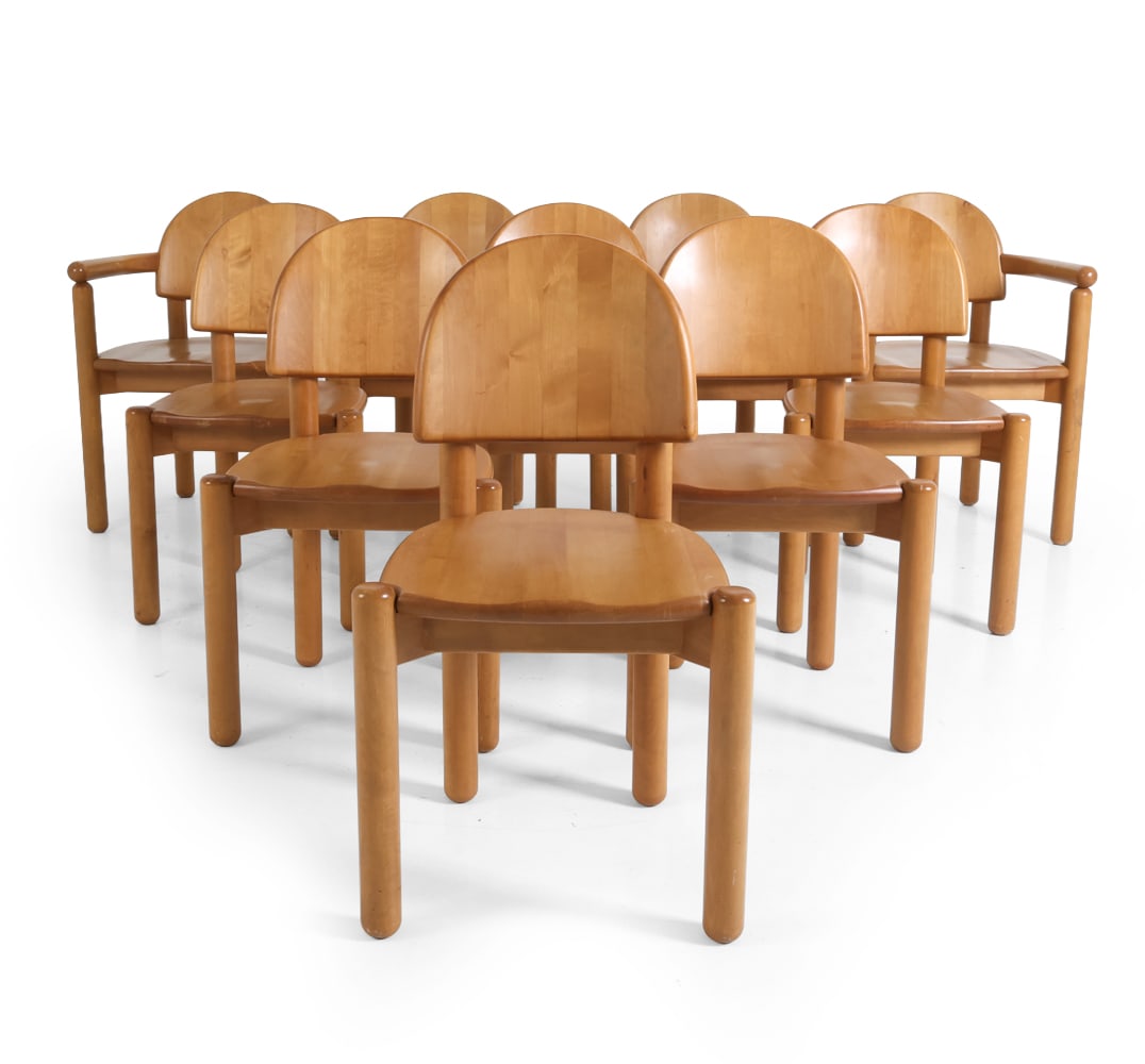 (10) RAINER DAUMILLER DANISH BEECH DINING CHAIRS (1 of 14)