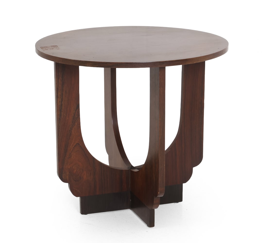 DUTCH ART DECO STYLE ROSEWOOD VENEER SIDE TABLE (1 of 11)