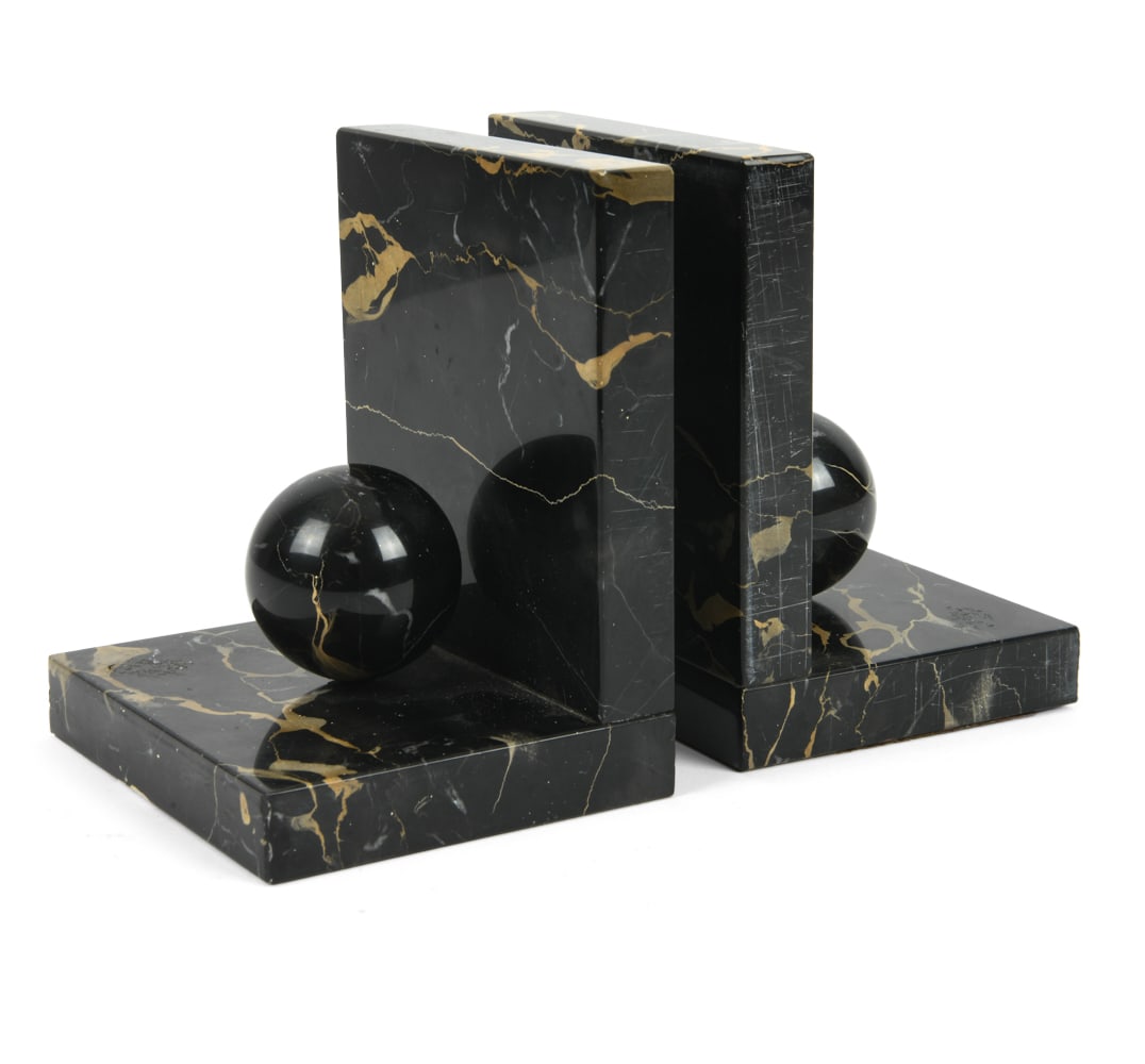 DUTCH ART DECO MARBLE BOOKENDS C. 1920S (1 of 16)