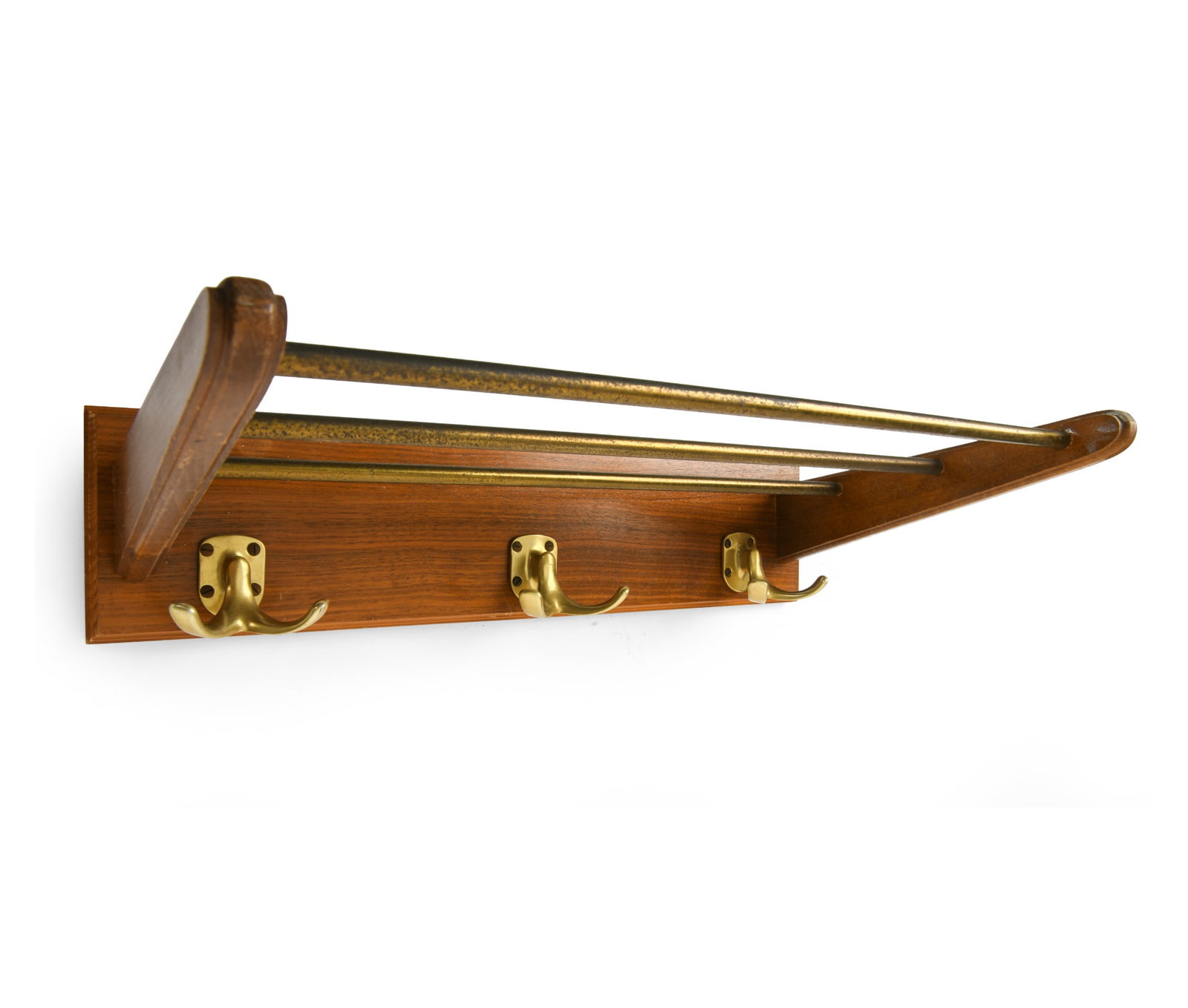 SCANDINAVIAN ROSEWOOD COAT AND HAT RACK C. 1960S (1 of 20)
