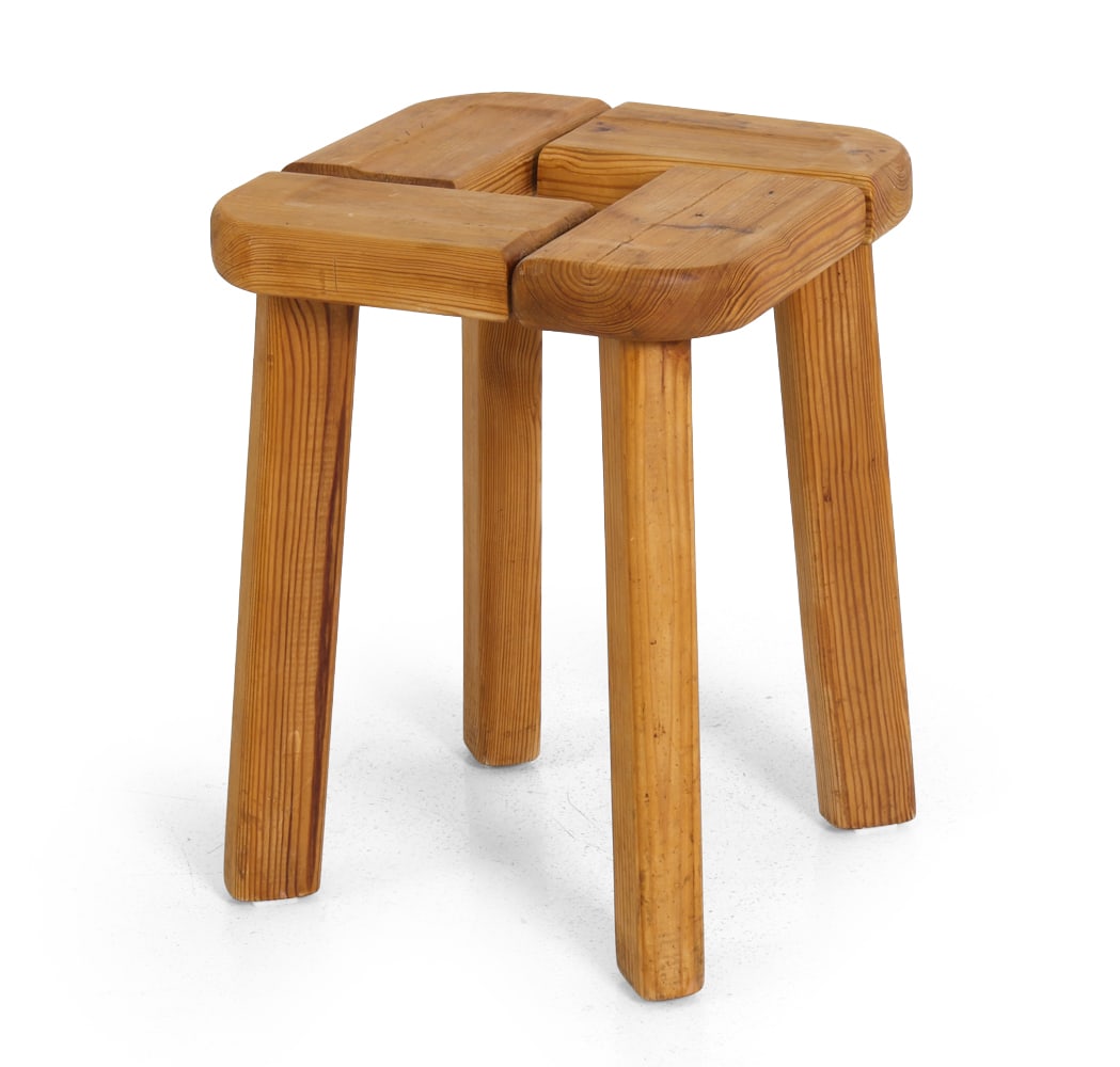 OLOF OTTELIN FINNISH PINE STOOL C. 1960S (1 of 11)