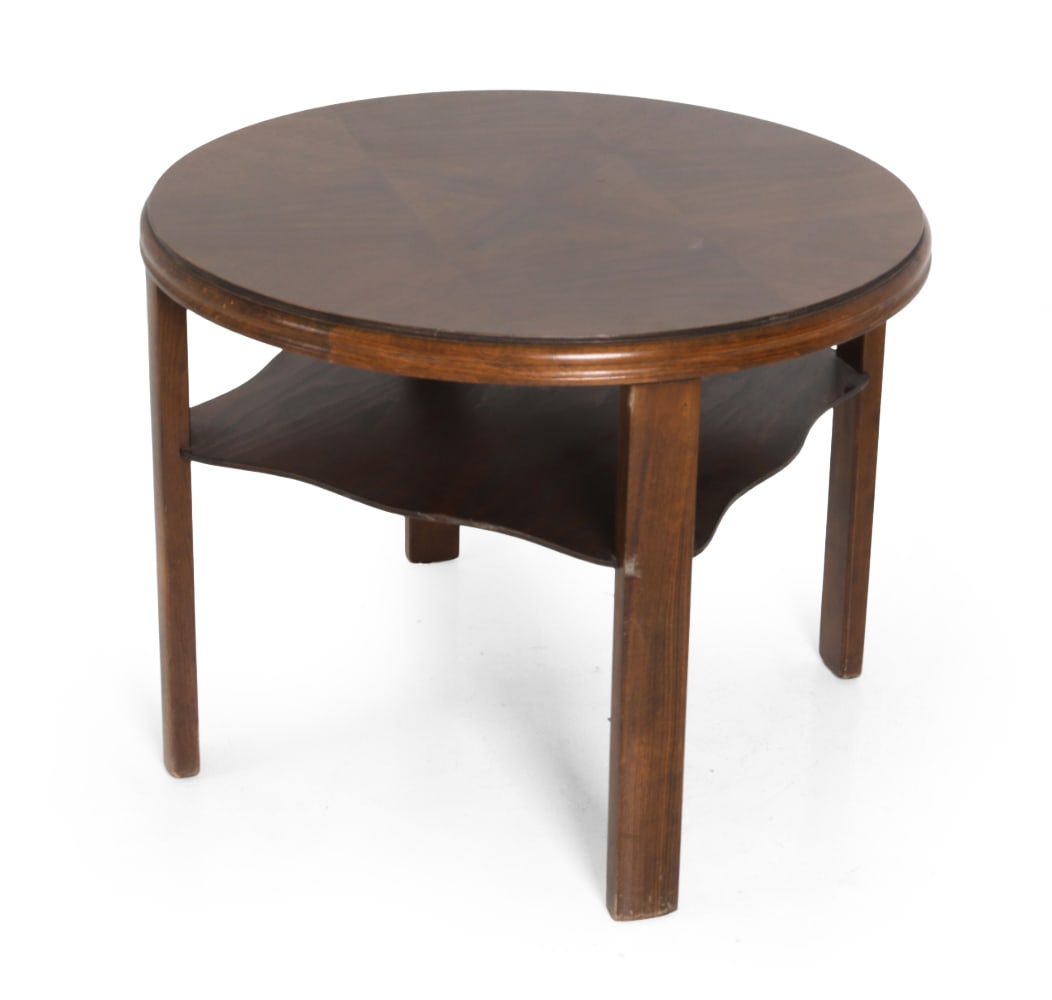 DUTCH ART DECO WALNUT SIDE TABLE C. 1930S (1 of 15)