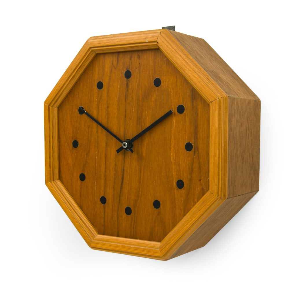 SCANDINAVIAN TEAK WALL CLOCK (1 of 7)