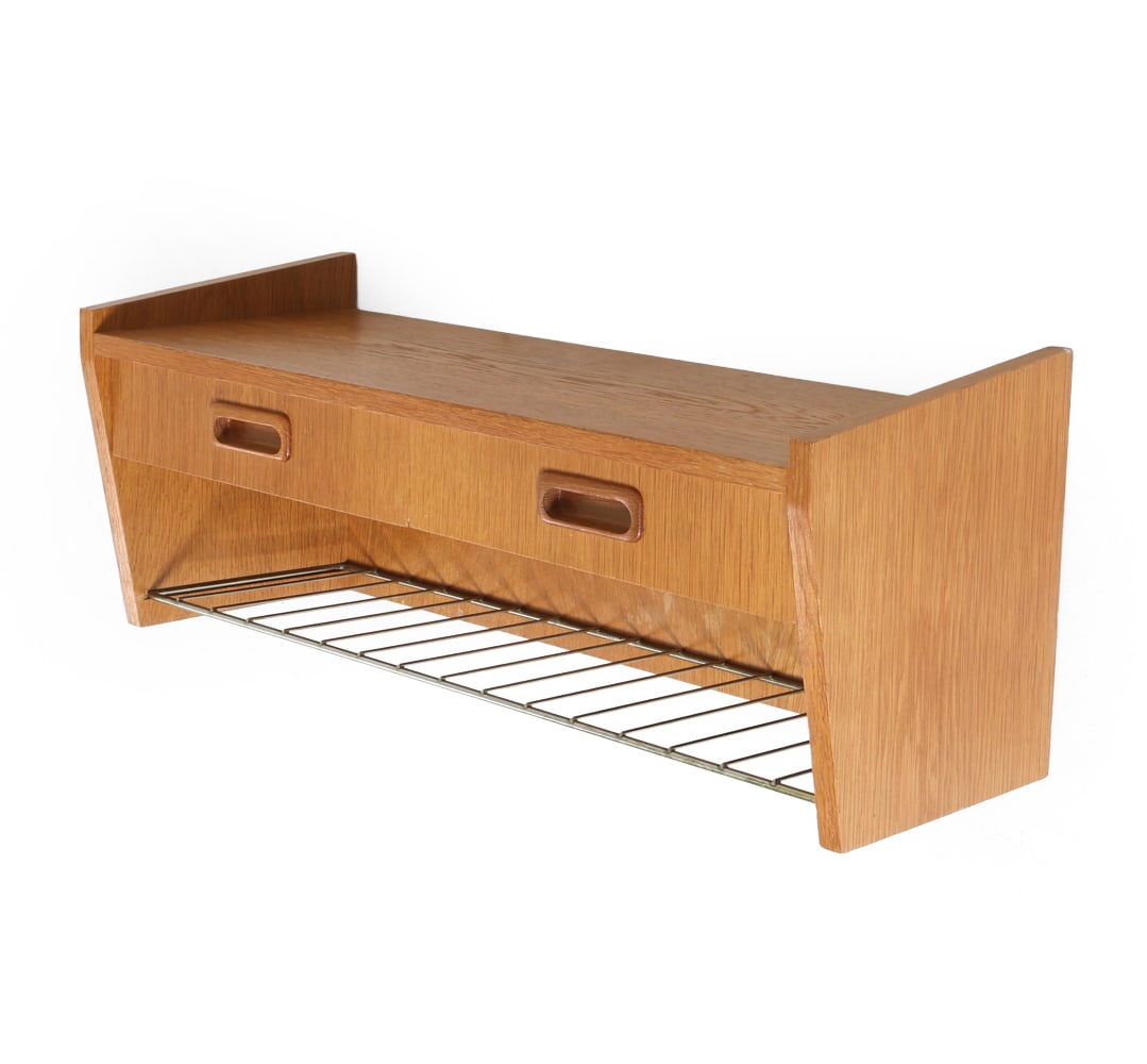 SCANDINAVIAN TEAK FLOATING WALL SHELF C. 1960S (1 of 12)