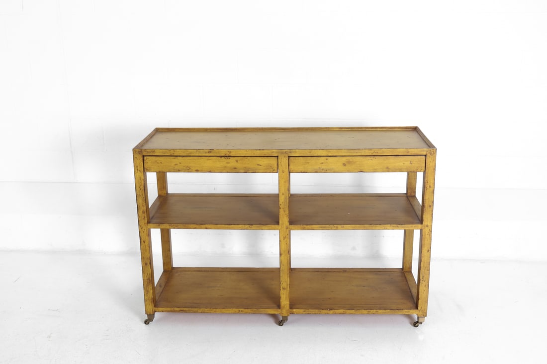 FRENCH PINE CONSOLE TABLE - 3