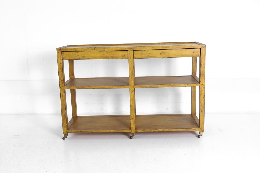 FRENCH PINE CONSOLE TABLE - 4