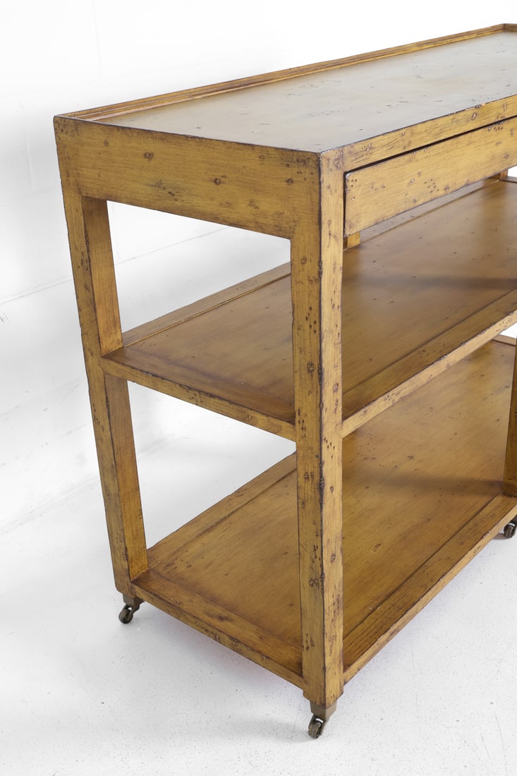 FRENCH PINE CONSOLE TABLE - 7