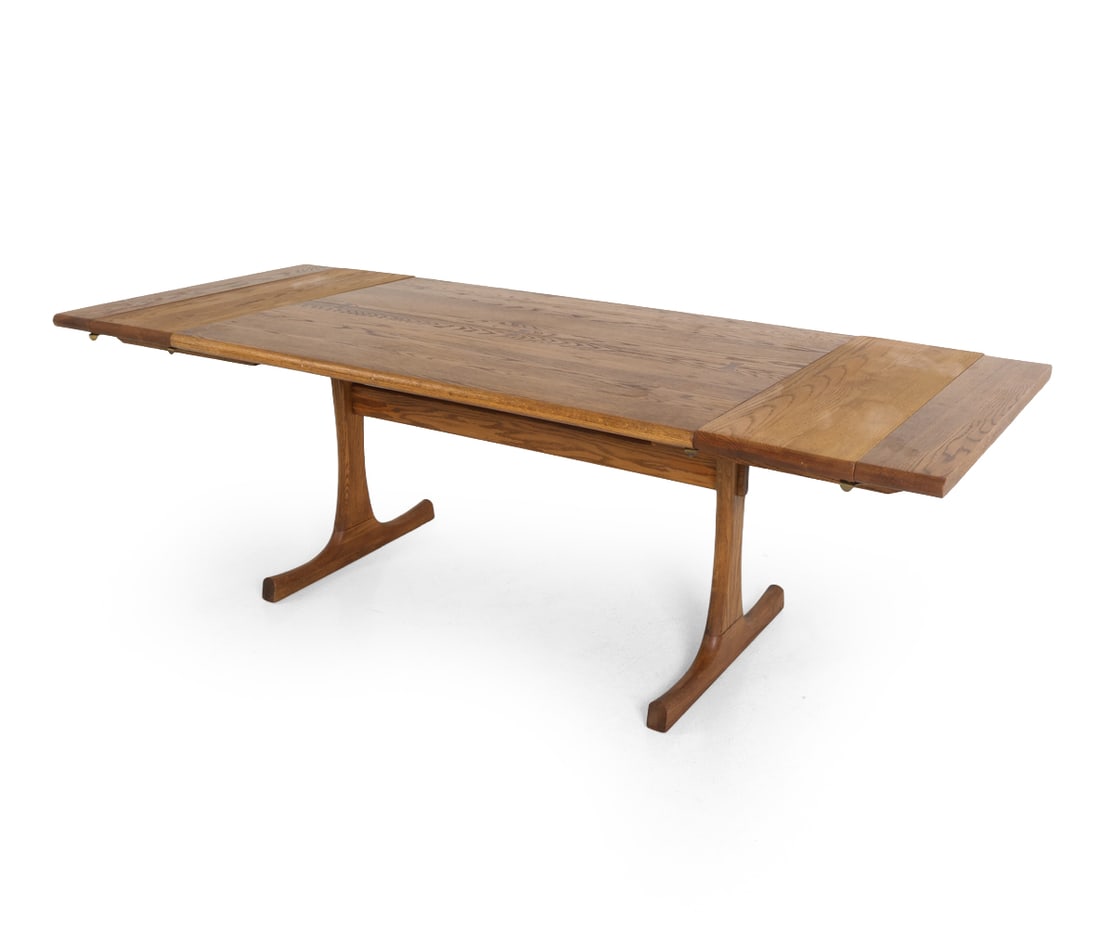 RUSSEL WRIGHT FOR CONANT BALL OAK DINING TABLE - 2