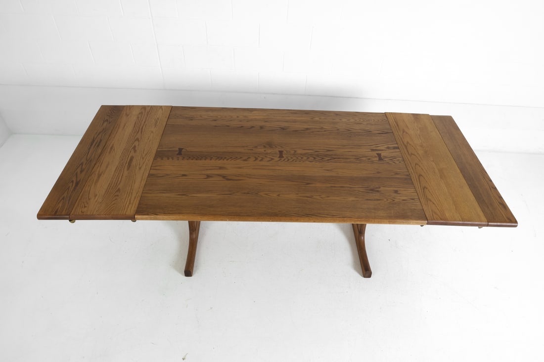RUSSEL WRIGHT FOR CONANT BALL OAK DINING TABLE - 7