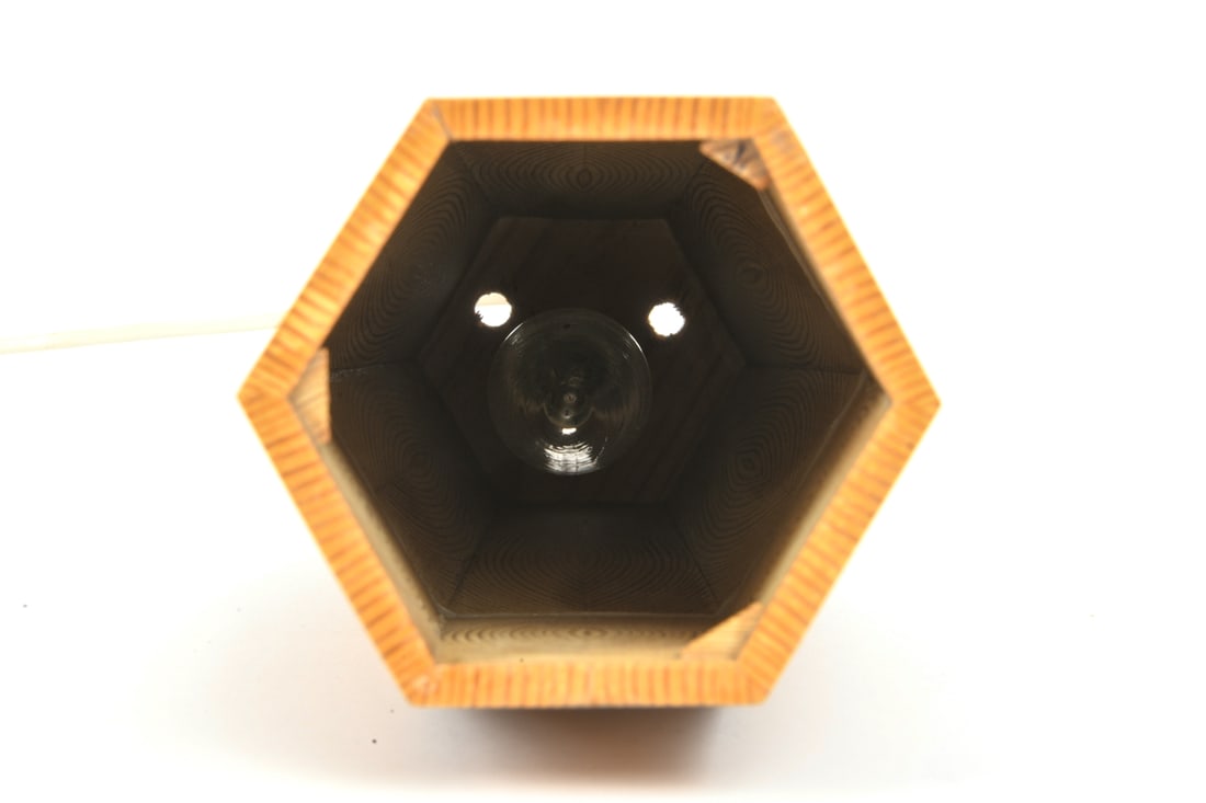 SWEDISH PINE TABLE LAMP C. 1970S - 7