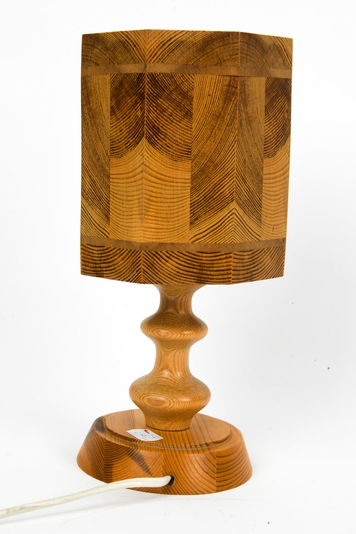 SWEDISH PINE TABLE LAMP C. 1970S - 7