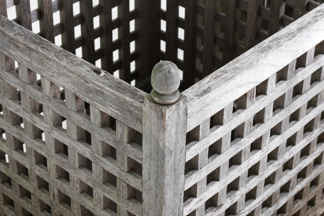 OUTDOOR TEAK PLANTER GROUPING - 8