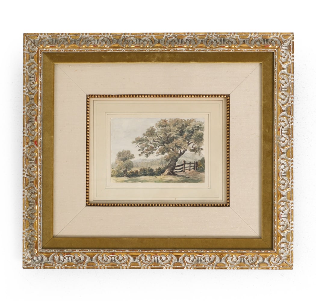 BRITISH LANDSCAPE WATERCOLOR ON PAPER 1850 (1 of 7)
