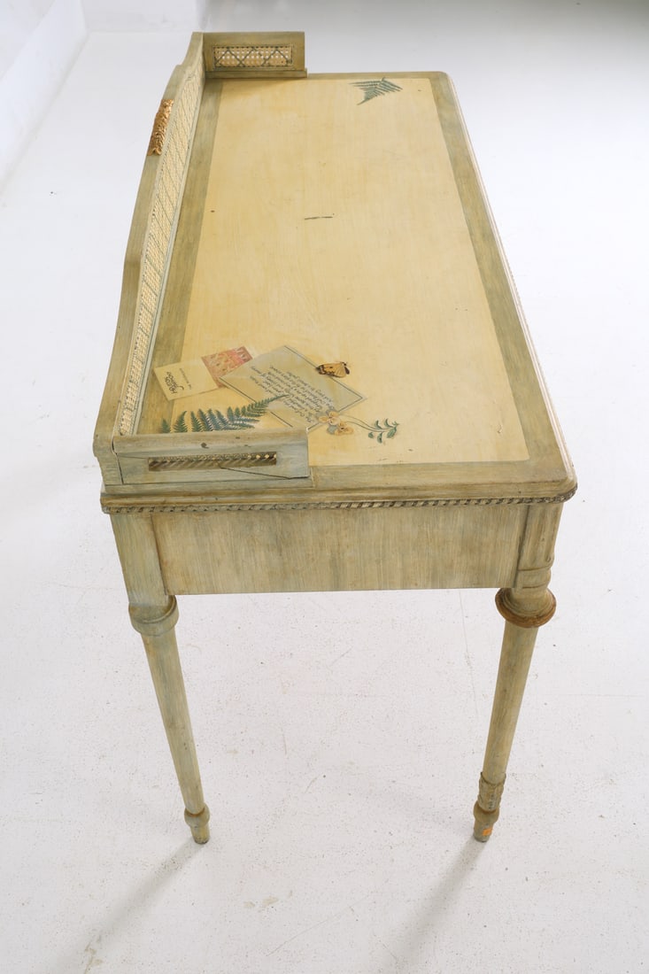 PAINT DECORATED VANITY DESK - 10