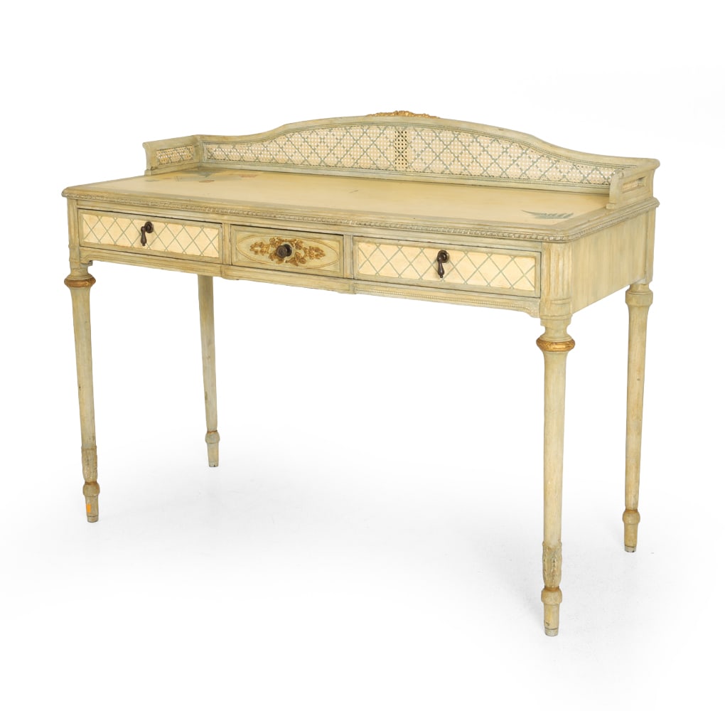 PAINT DECORATED VANITY DESK (1 of 17)