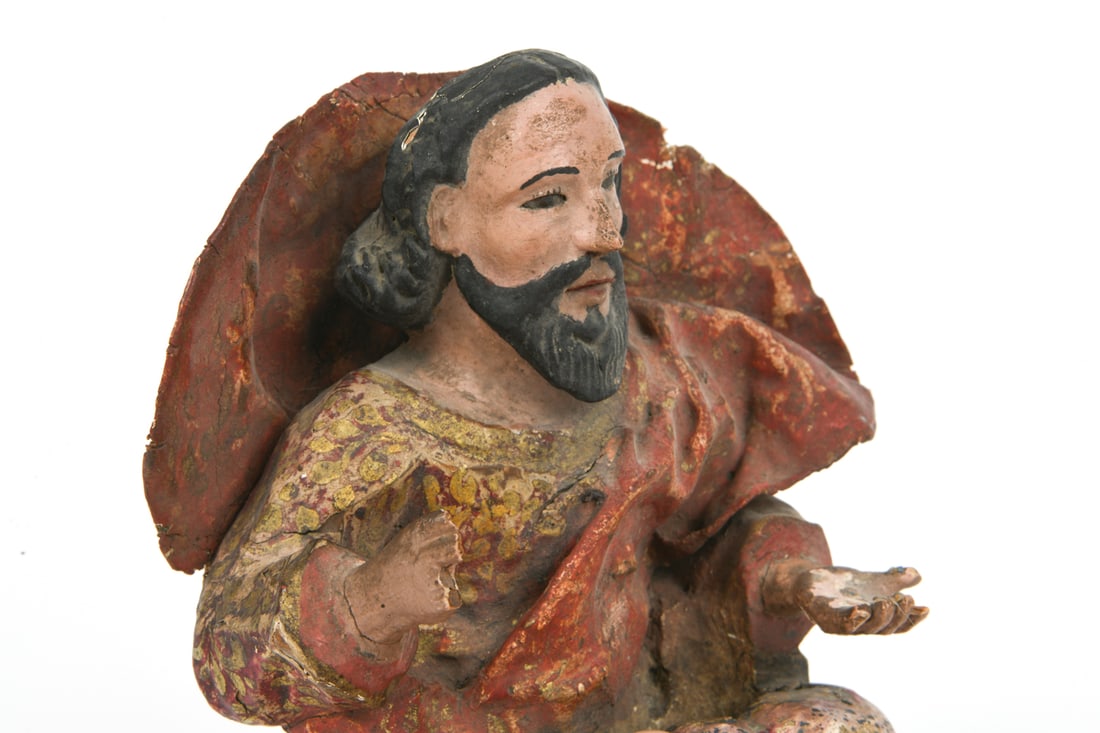 ANTIQUE SANTOS STATUE - 6
