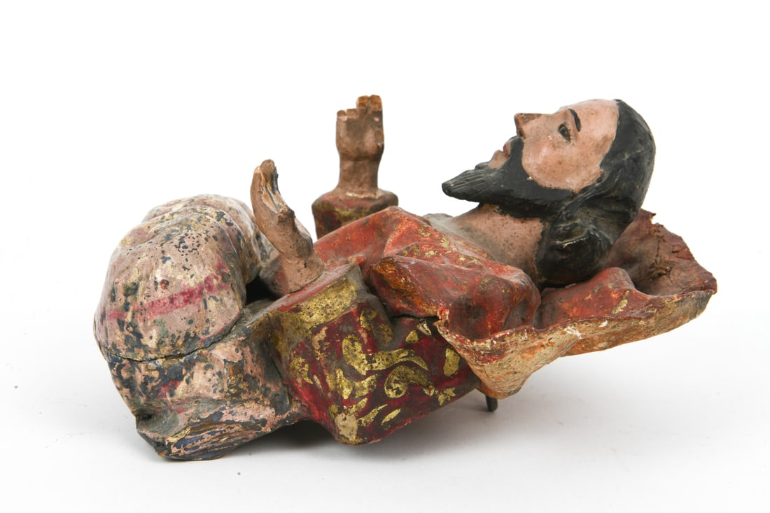 ANTIQUE SANTOS STATUE - 7