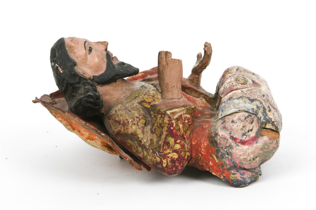 ANTIQUE SANTOS STATUE - 9