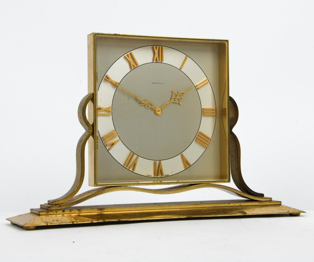 TIFFANY AND CO BRASS CLOCK - 3