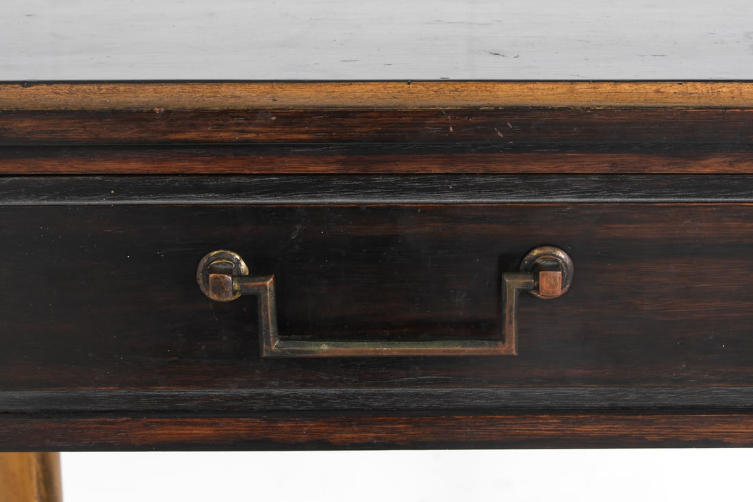 EBONIZED AND GILDED CONSOLE TABLE - 11