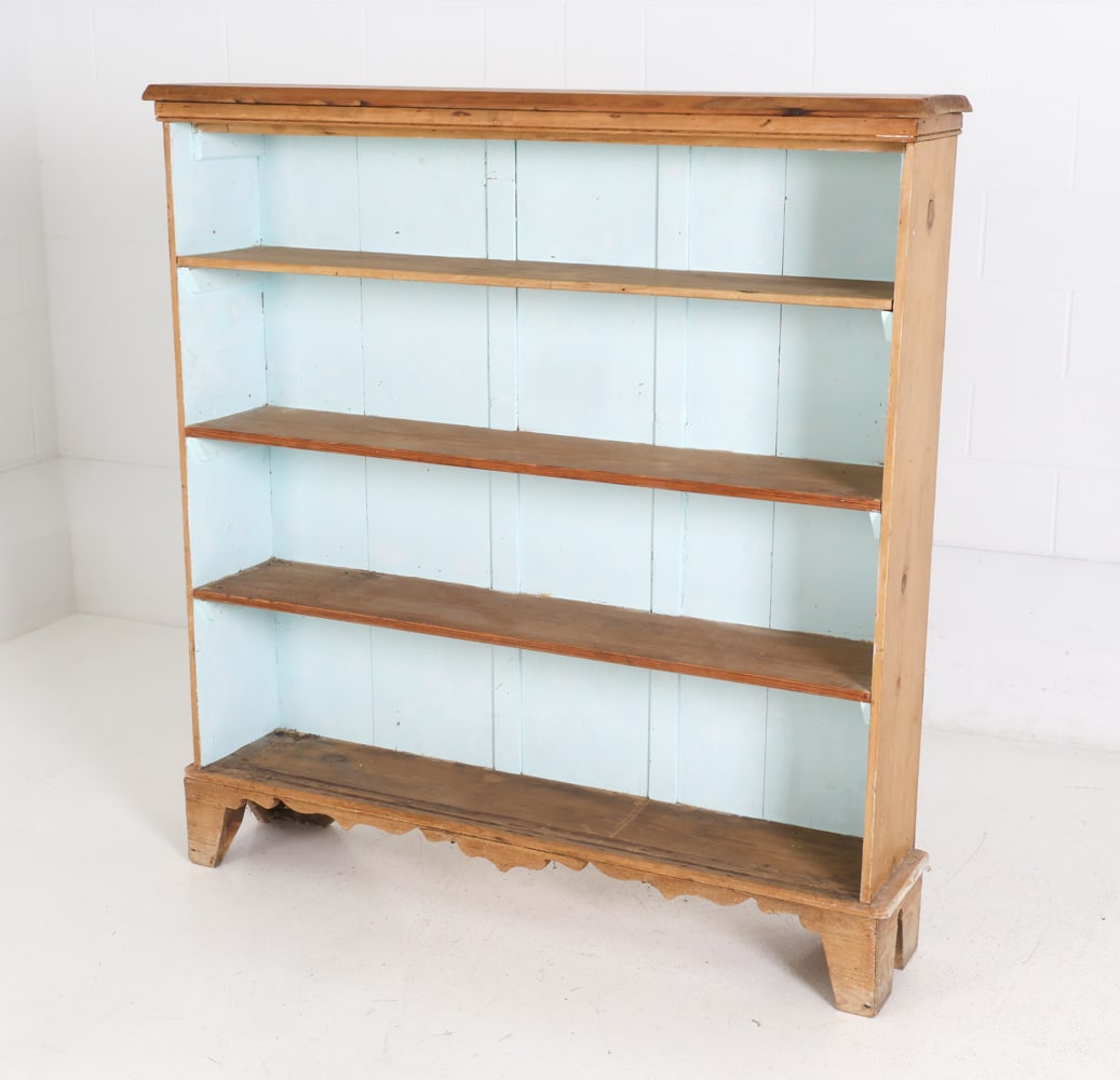 VINTAGE PINE PAINTED BOOKCASE - 2