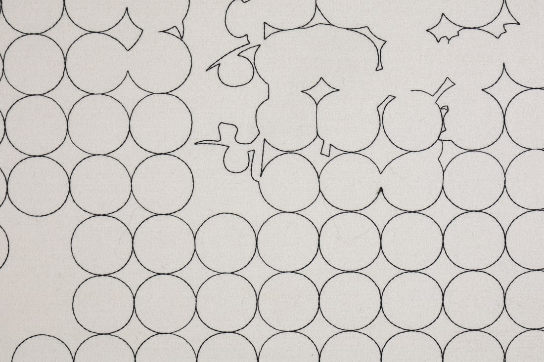 KING SIZE HEADBOARD W EAMES FABRIC - 7