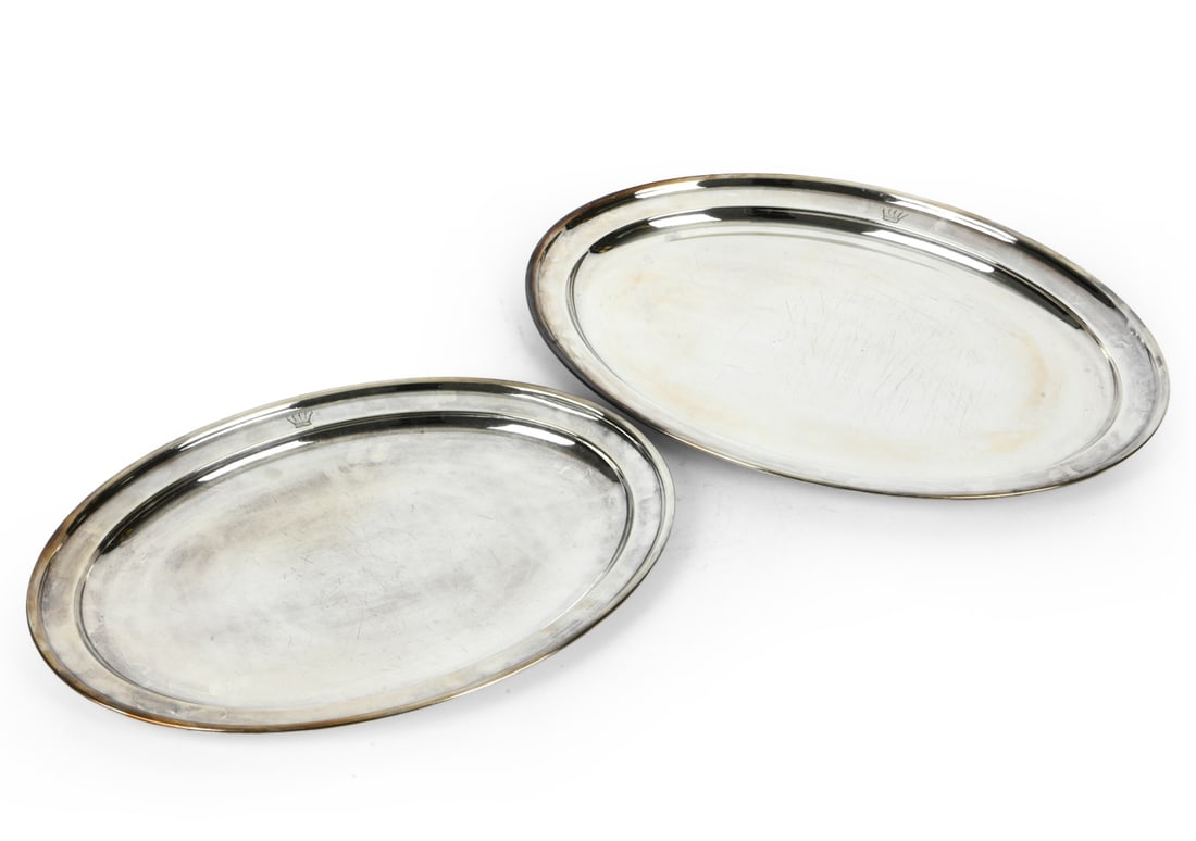(2) ELKINGTON & CO SILVERPLATE SERVING TRAYS (1 of 12)