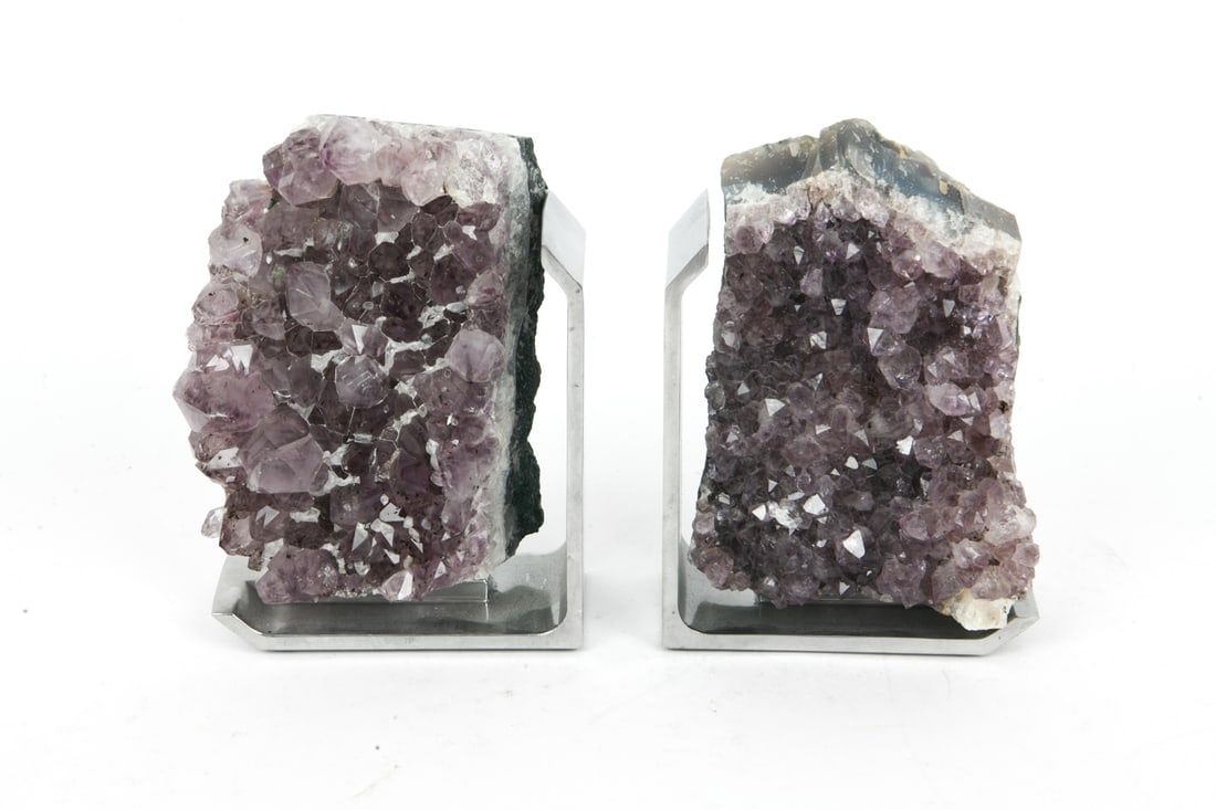 AMETHYST CLUSTER BOOKENDS BY RABLABS NYC - 4